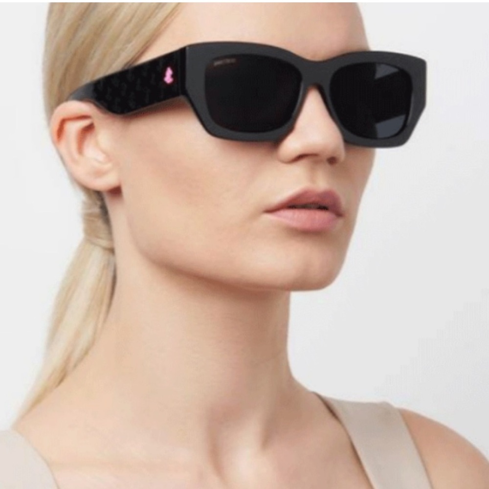 Black Jimmy Choo Cami Square Frame Sunglasses